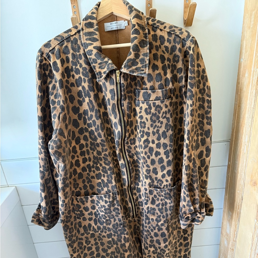 Leopard Print 2x Boiler Suit